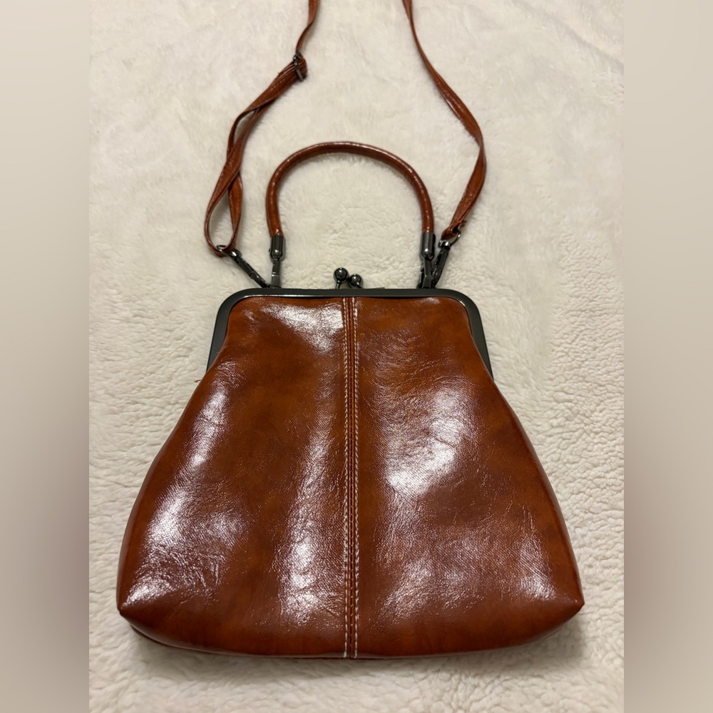 Women’s Brown Leather Satchel Handbag - Classic Structured Style